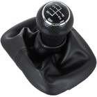 VW Sharan 2000- Gear shift knob BLACK + Lever Gaiter Hole 12mm