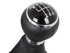 VW Sharan 2010- Gear shift knob BLACK 6 Gears + Lever Gaiter Hole 12mm