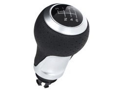 Audi A3 8L 96-03 Gear shift knob BLACK + SILVER 6 Gears