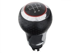 Audi A3 8L 96-03 Gear shift knob S-LINE black + CHROM 5 speed (R on the top)