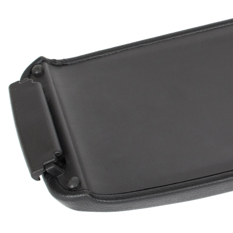 Audi A3 8P 03-12 Armrest flap with button and upholstery set BLACK EKOLEATHER