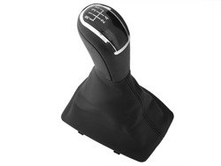 Audi A6 C6 04-12 Gear shift knob BLACK 5 Gear + Lever Gaiter BLACK