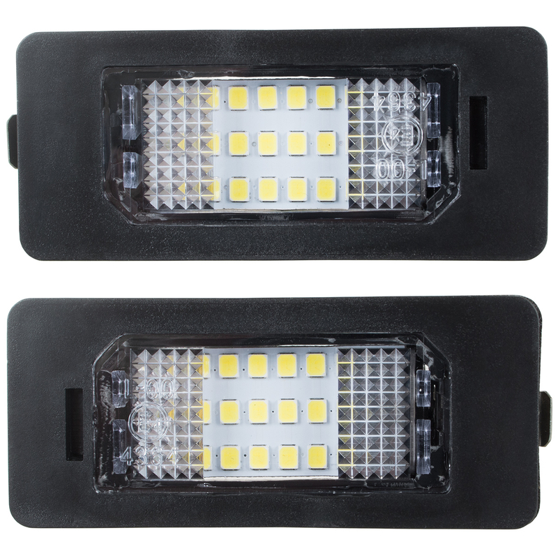 BMW E39 E60 E61 E82 E88 E90 E91 E92 E93 X5 E70 X6 E71 E72 Licence plate light / lamp LED 2 pcs set