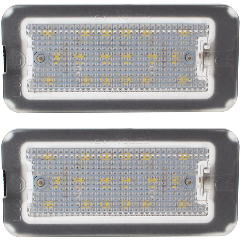 Fiat 500 2007- Licence plate lights LED 2 pieces. set.