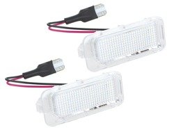 Ford C-MAX II Fiesta Mk7 Focus Mk2 FL Galaxy II Kuga Mondeo Mk4 S-MAX Licence plate light / lamp LED 2 pcs set