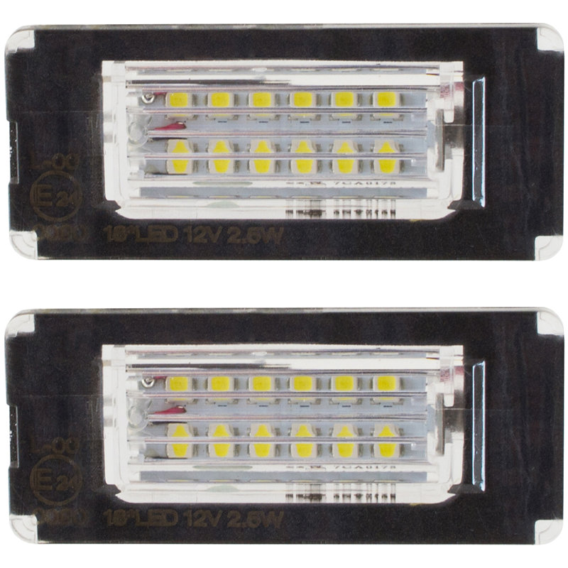 MINI COOPER R56 REAR NUMBER LICENSE PLATE LIGHT LAMP 2x 18 LED NEW