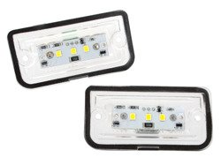 Mercedes W203 W209 4 door sedan / saloon Licence plate light / lamp LED 2 pcs set