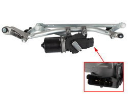 Nissan Qashqai J10 06-14 Wiper linkage / wiper transmission + Motor