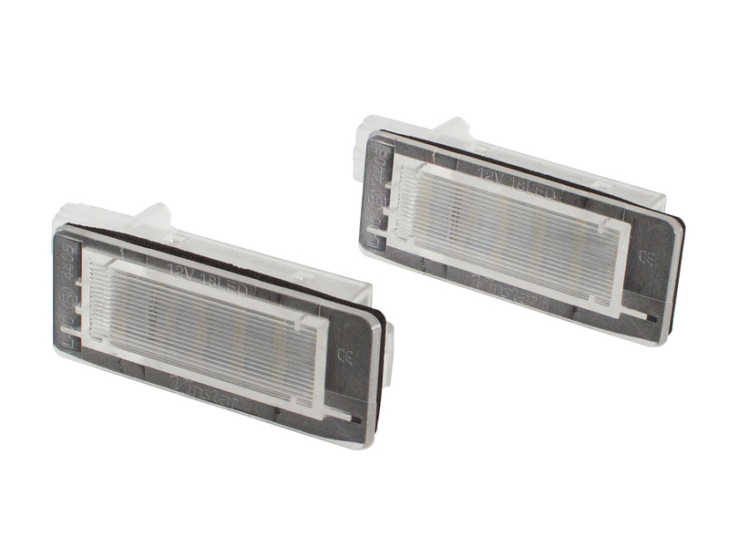 Renault Captur Espace IV Fluence Modus FL Scenic II III Licence plate light / lamp LED 2 pcs set