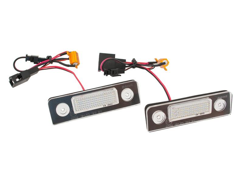 Skoda Octavia II FL Roomster I Licence plate light / lamp LED 2 pcs set