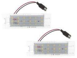 Vauxhall / Opel Astra III H Corsa D Insignia Zafira B Licence plate light / lamp LED 2 pcs set