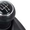 VW Sharan 2000- Gear shift knob BLACK + Lever Gaiter Hole 12mm