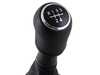 VW T5 / T6 03-11 Gear / gearbox knob BLACK + SILVER RING + BLACK LID 5+R + Lever Gaiter 7H0711113