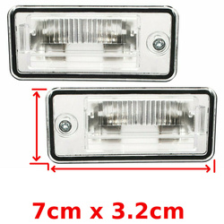 2x KENNZEICHENBELEUCHTUNG KENNZEICHEN FÜR AUDI A3 II 8P A4 B6 B7 A6 C6 A8 D3 Q7