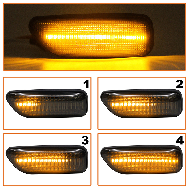 Volvo S60 I S80 I V70 II XC70 I XC90 I kierunkowskaz boczny LED DYMIONY DYNAMICZNY 2 szt. KPL