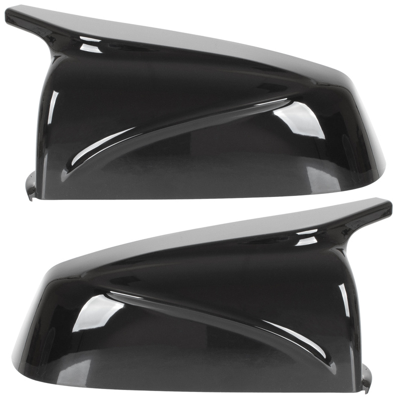 BMW 5 E60 E61 08-13 nakładka lusterka BLACK GLOSSY lewa + prawa 2 szt. KPL