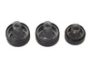 VW Passat B6 05-10 Airflow adjustment knob Black 3 pcs set