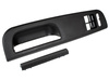 Skoda Superb 02-08 Door handle / grip BLACK front Left (Two windows) + Plug / cover