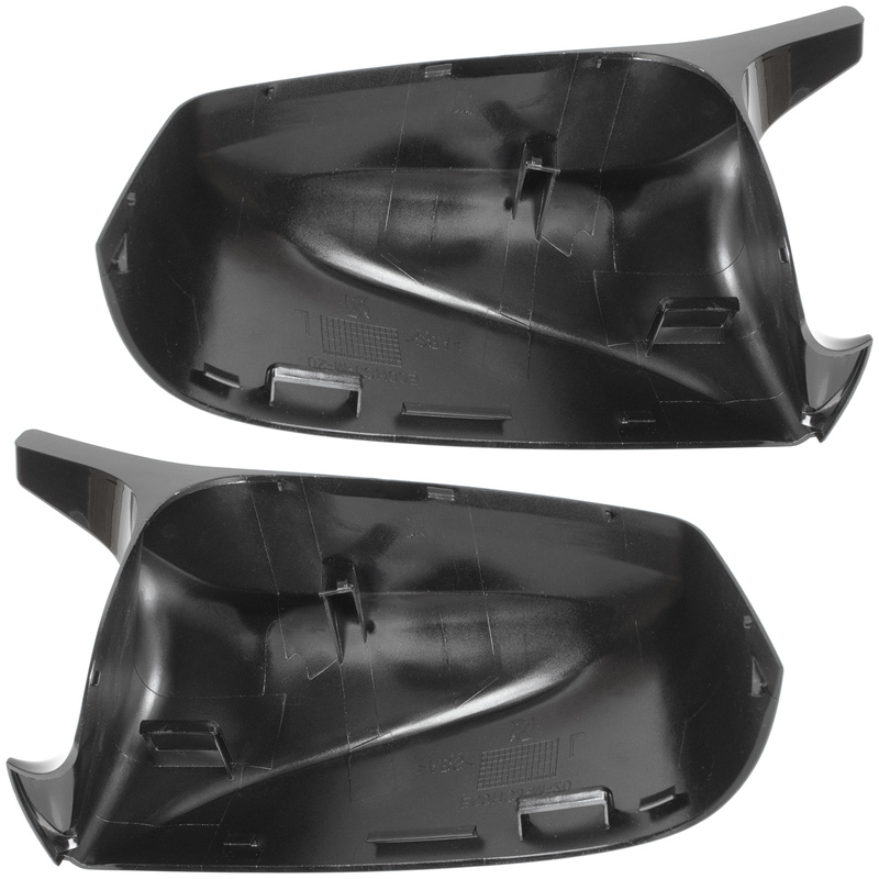 BMW 5 E60 E61 08-13 nakładka lusterka BLACK GLOSSY lewa + prawa 2 szt. KPL