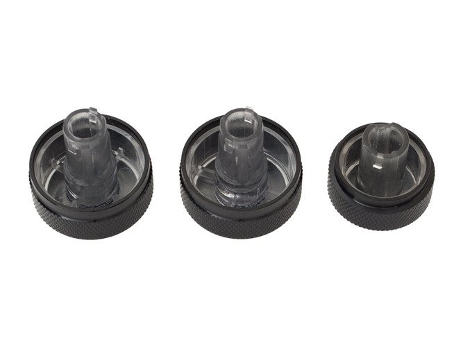 VW Passat B6 05-10 Airflow adjustment knob Black 3 pcs set