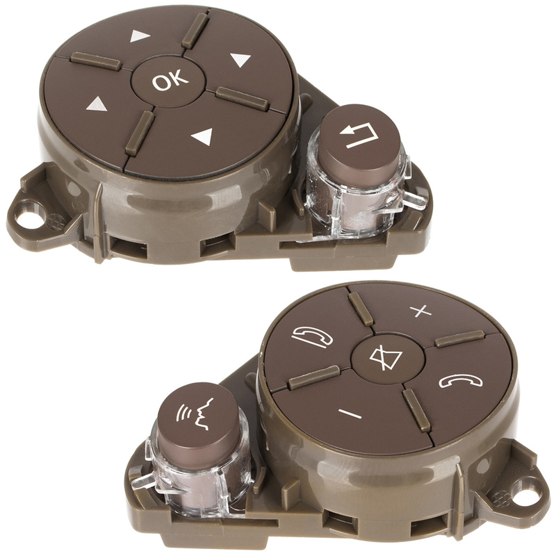 Mercedes C-Klasa C204 S204 W204 08-15 przełącznik multifunkcyjny na kierownicę JASNY BRĄZ lewy + prawy 2 szt. KPL