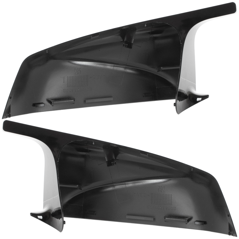 BMW 5 E60 E61 08-13 nakładka lusterka BLACK GLOSSY lewa + prawa 2 szt. KPL