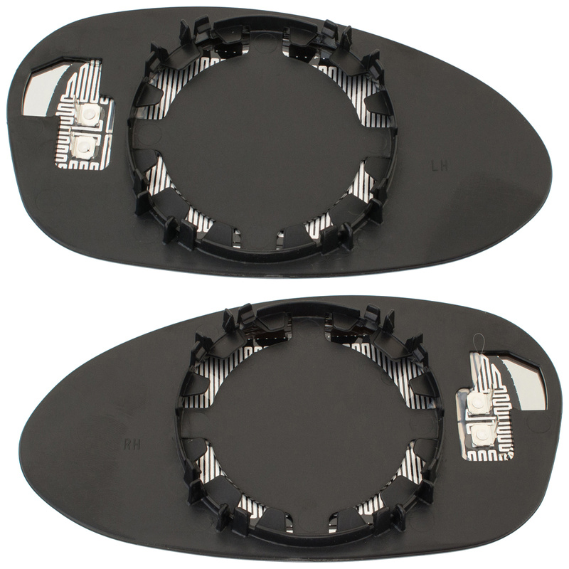 BMW 3 E90 / E91 / E92 / E93 04-08 wkład lusterka OGRZEWANY NIEBIESKI lewy + prawy 2 szt. KPL