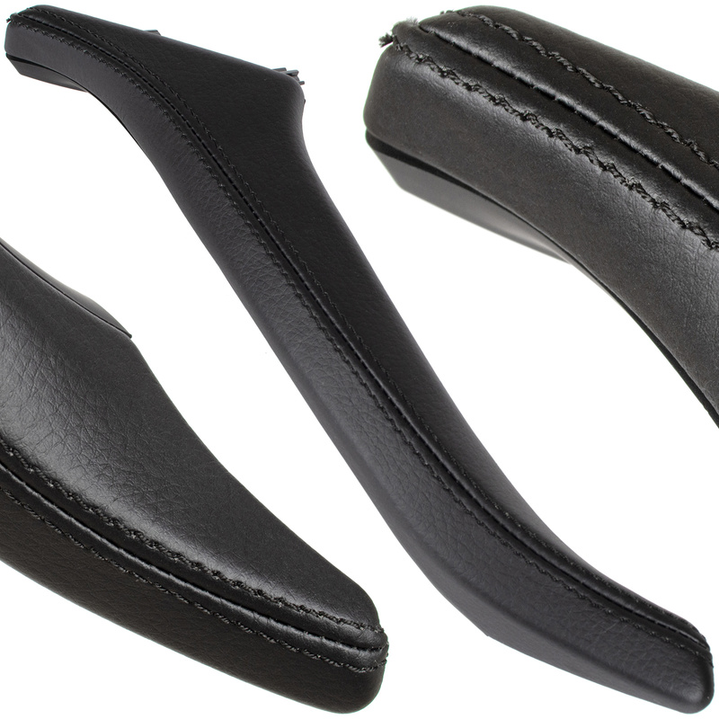 BMW 5 F10 F11 09-17 uchwyt wewnętrzny CZARNA SKÓRA drzwi przednich = tylnych prawych