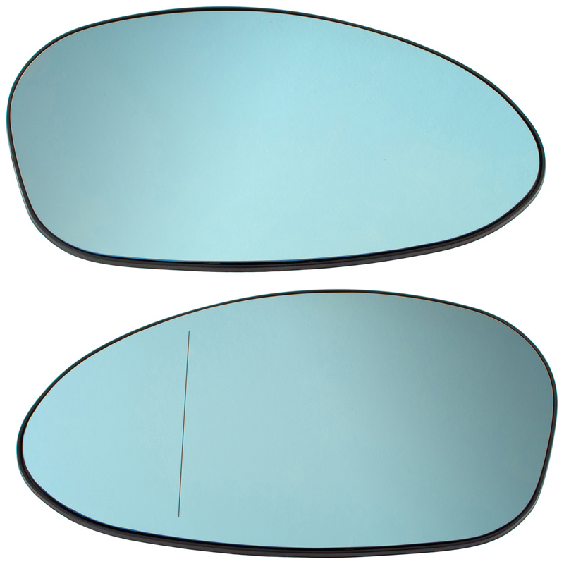 BMW 3 E90 / E91 / E92 / E93 04-08 wkład lusterka OGRZEWANY NIEBIESKI lewy + prawy 2 szt. KPL