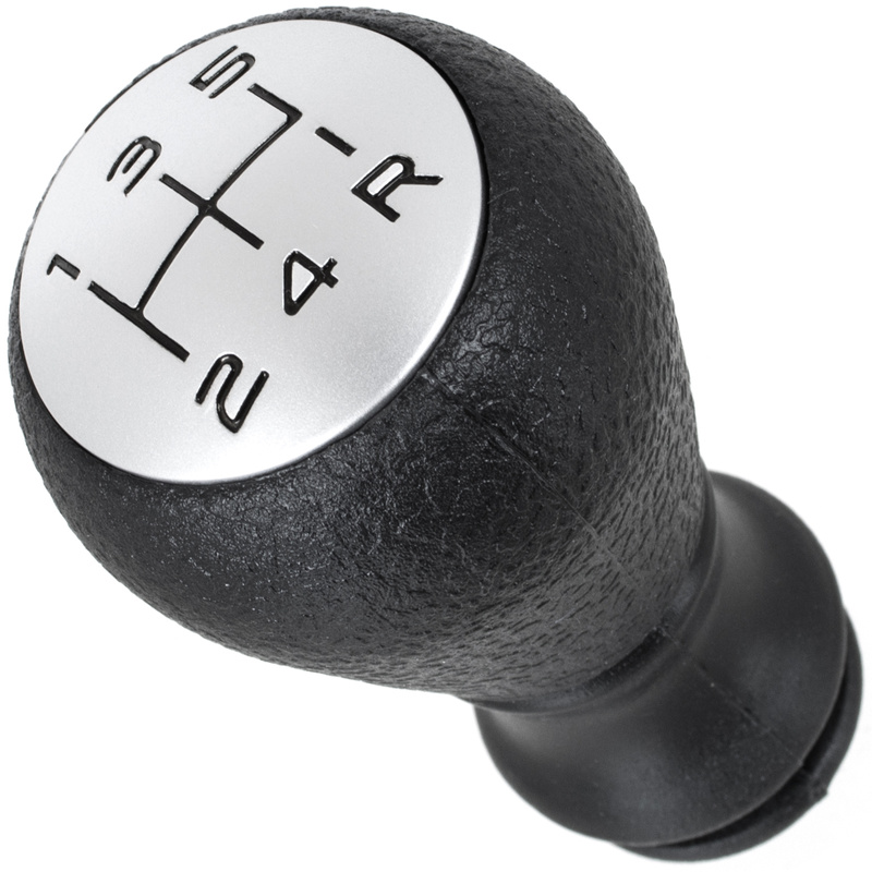 Peugeot 306 gałka zmiany biegów CZARNA + SILVER CZARNY SCHEMAT + adapter / przejściówka dźwigni drążka gałki zmiany biegów 2 szt. KPL