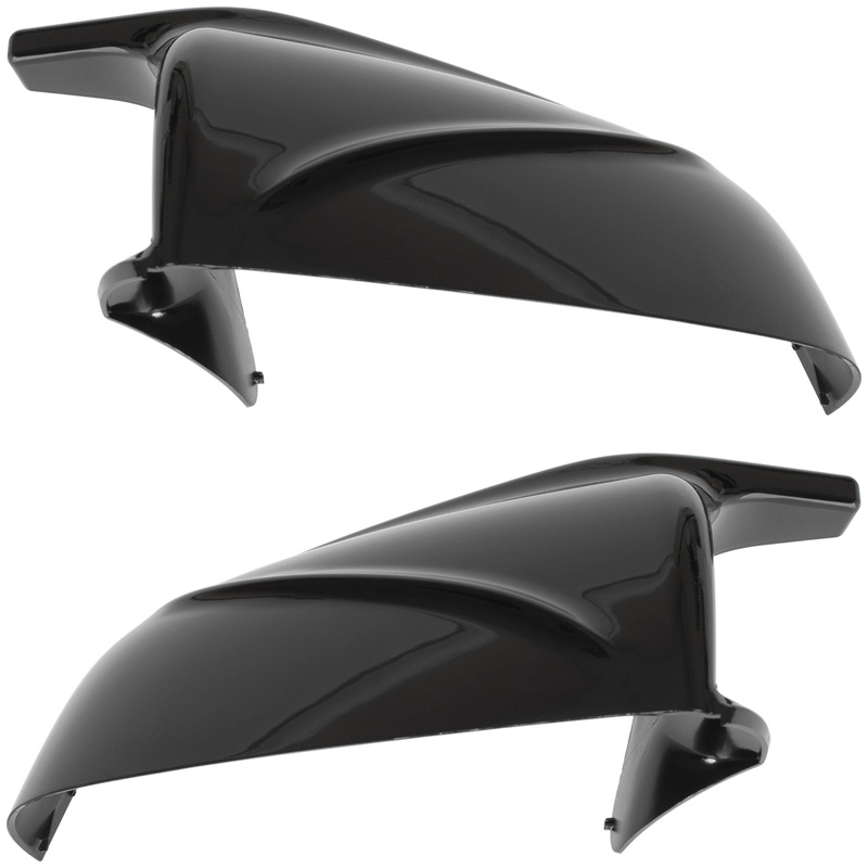 BMW 5 E60 E61 08-13 nakładka lusterka BLACK GLOSSY lewa + prawa 2 szt. KPL