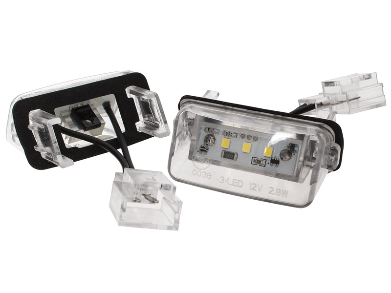 Citroen Berlingo C3 C4 C5 DS4 Jumpy Saxo Spacetourer Xsara Licence plate light / lamp LED 2 pcs set