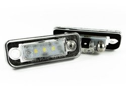 Mercedes W203 W211 W219 R171 lampki podświetlenia tablicy rejestracyjnej LED 2 szt. kpl.