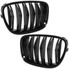 BMW 5 F07 GT 09-17 atrapy między reflektory (nerki) lewa + prawa kpl. BLACK GLOSSY DOUBLE BAR